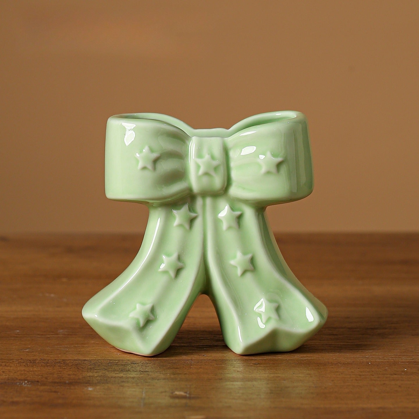 Ceramic Bow Vase Decorative Flower Vase Home Accent