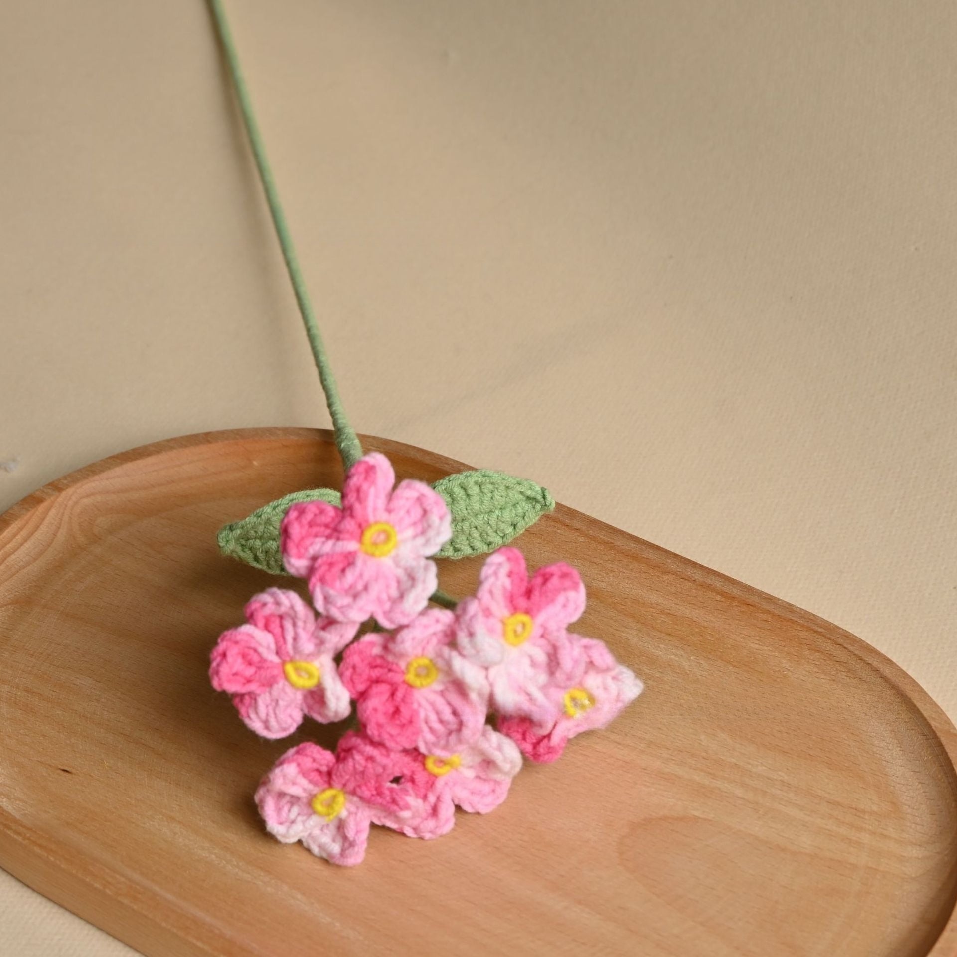 Handmade Crochet Flower Bouquet Yarn Floral Home Decor