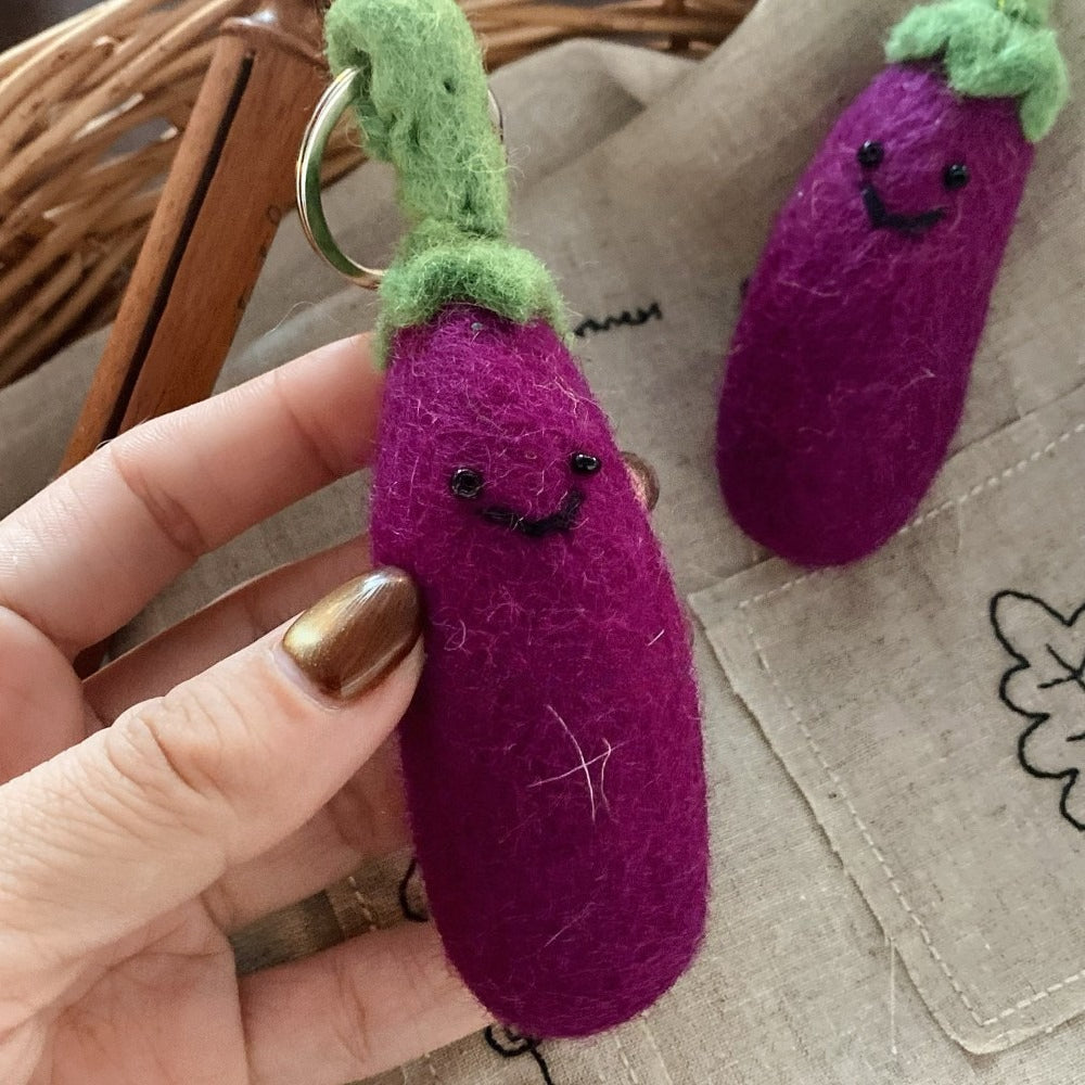 Vegetable Wool Felt Keychain Cute Bag Charm
