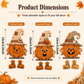 Wooden Halloween Pumpkin Tabletop Decor DIY Hanging Ornament