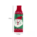 Christmas Wine Bottle Sweater Covers Santa Snowman Decor