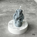 Halloween Skull Snake Candle Spooky Holiday Home Decor
