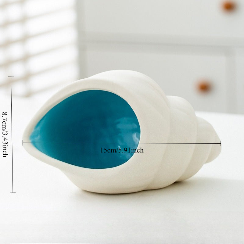 Ceramic Seashell Jewelry Tray Decorative Trinket Dish