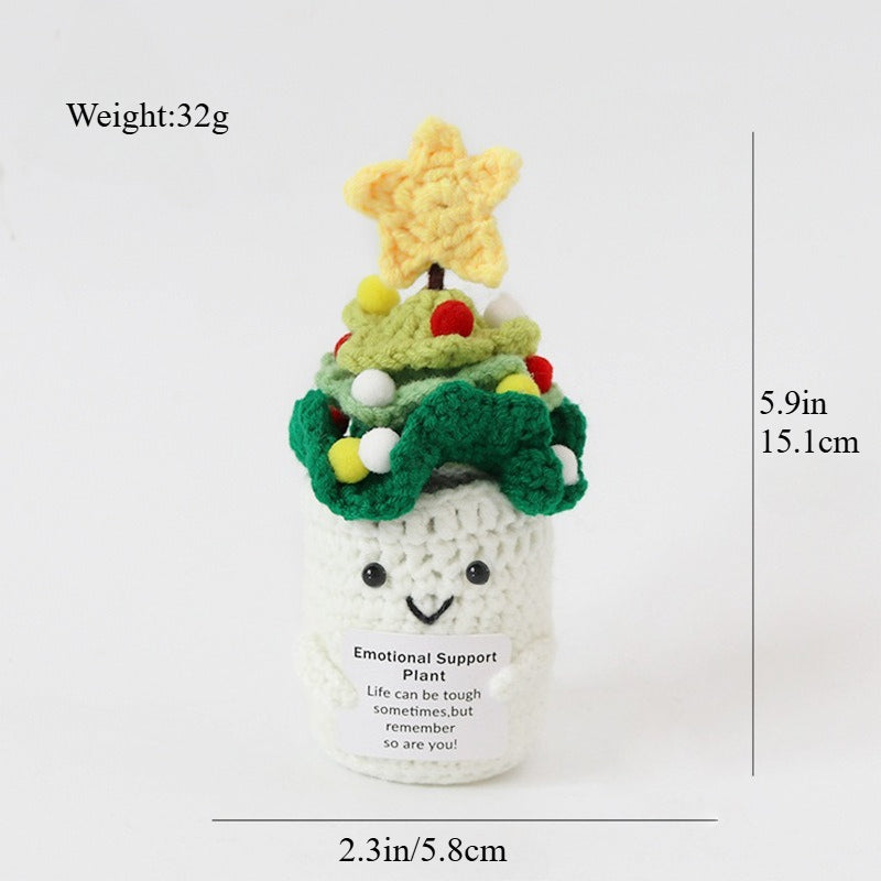 Handmade Crochet Christmas Plush Ornament Gift Decor