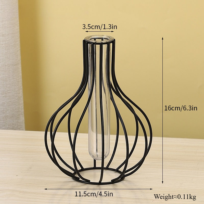 Iron Vase Decorative Planter for Home Table Desk