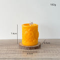 Pumpkin Skull Halloween Candle 3D Embossed Fall Decor