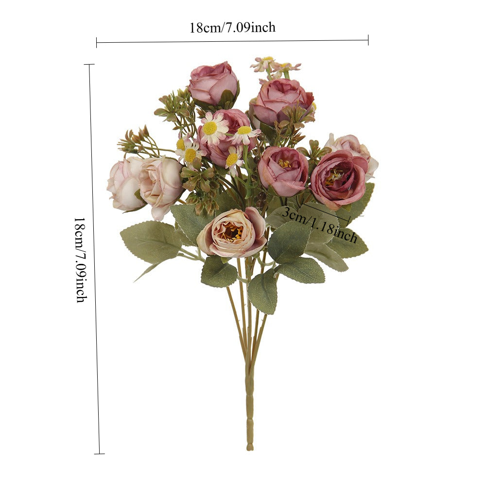 Silk Peony Floral Arrangement Faux Flowers Home Decor