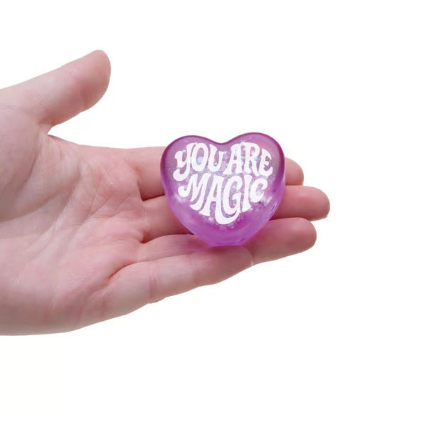 Glitter Heart Squishy Soft Stress Relief Toy Slow Rising