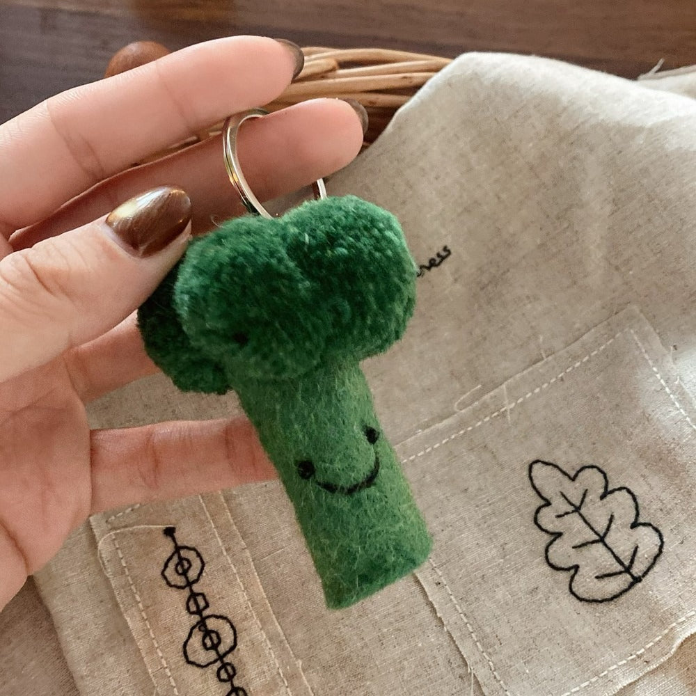 Vegetable Wool Felt Keychain Cute Bag Charm