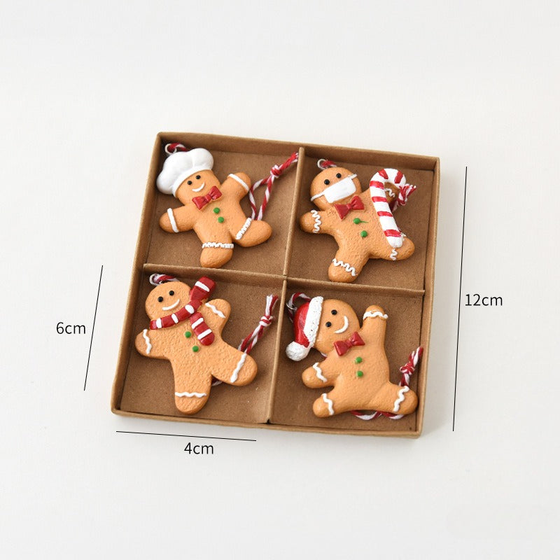 Christmas Resin Cookie Ornaments Holiday Tree Hanging Decor
