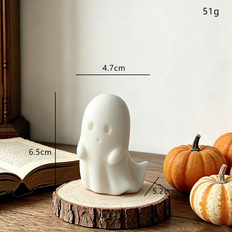 Halloween Ghost Pumpkin Candle Seasonal Decor Cute Holiday Gift