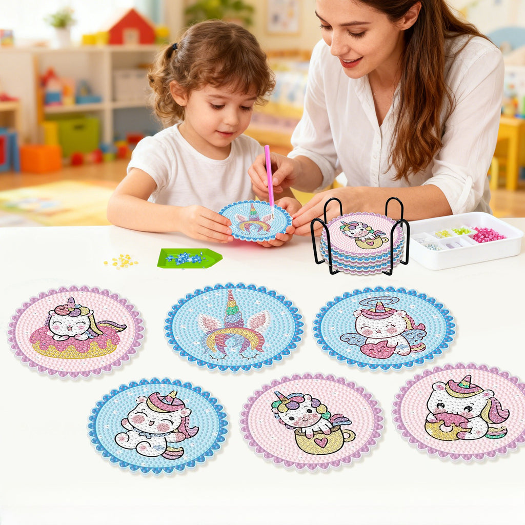 DIY Diamond Painting Coaster Kit Creative Craft Set