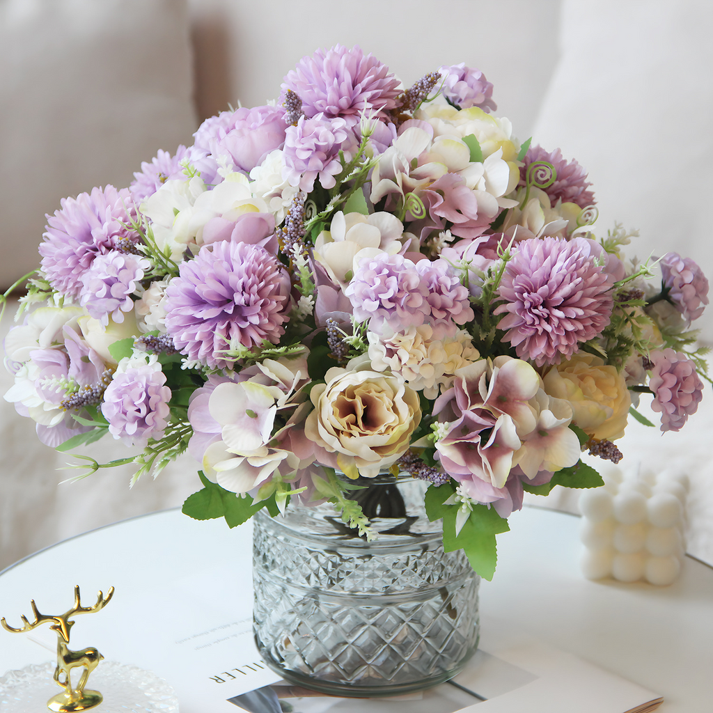 Valentine Florals Artificial Peony Bouquet Home Decoration