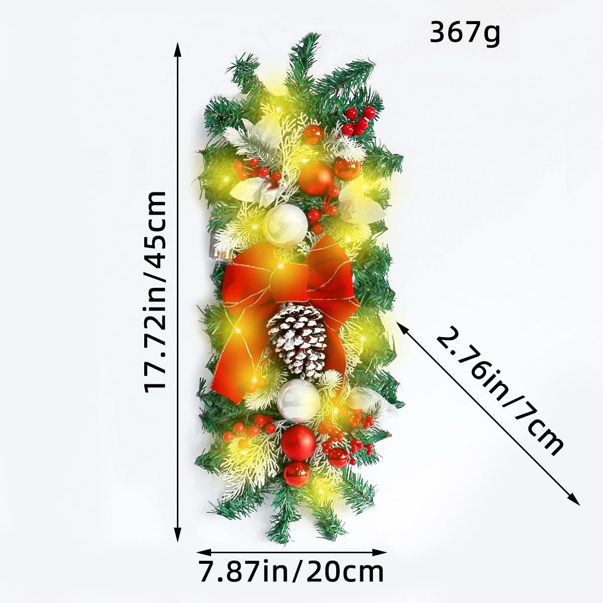 Holiday Decor Wreath Hanging Decoration for Home