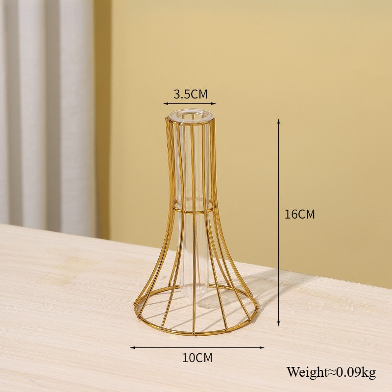 Iron Vase Decorative Planter for Home Table Desk