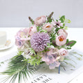 Valentine 7-Stem Nordic Faux Peony Hydrangea Allium Bouquet