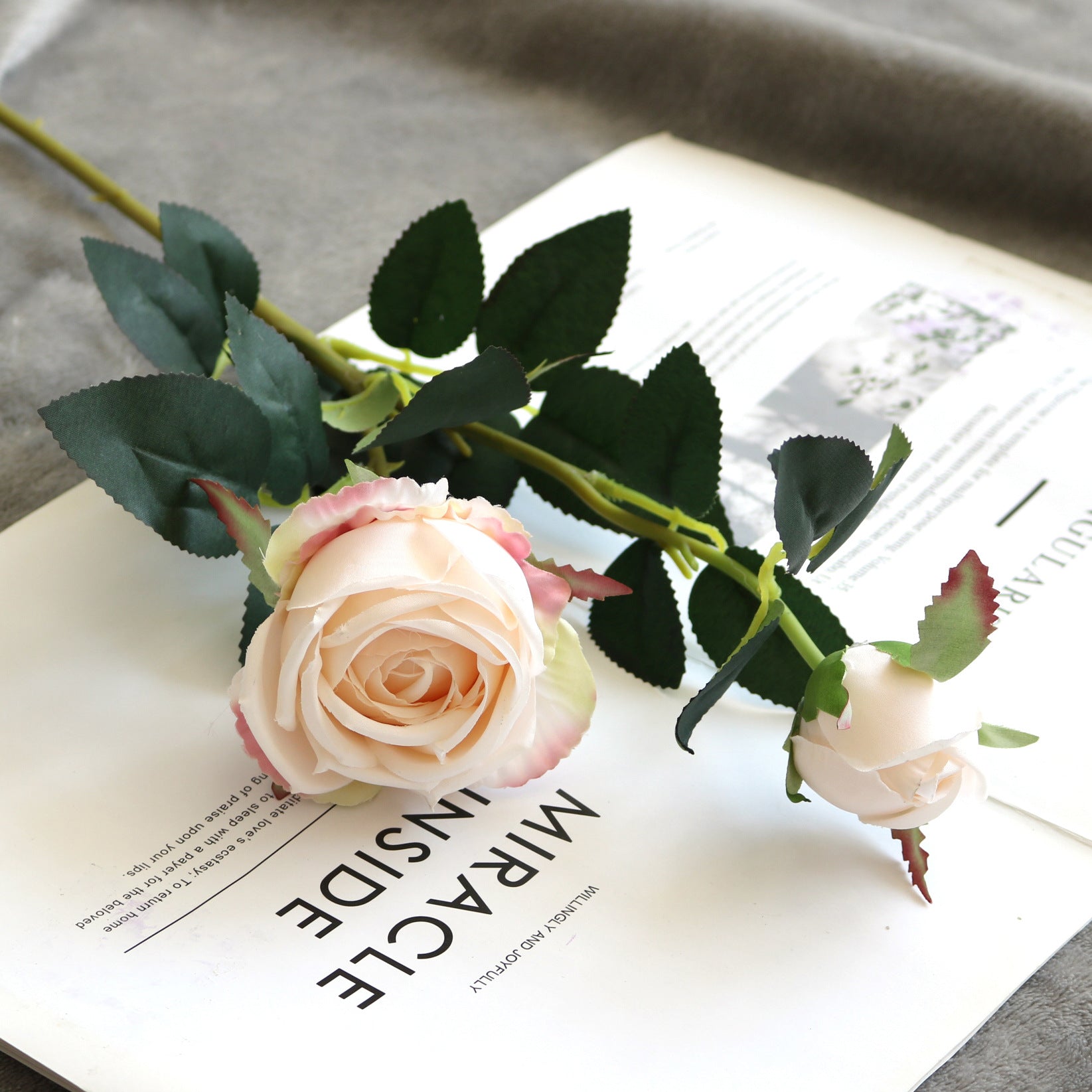 Valentine Faux Rose Bouquet 58cm Nordic Home Decor Stem