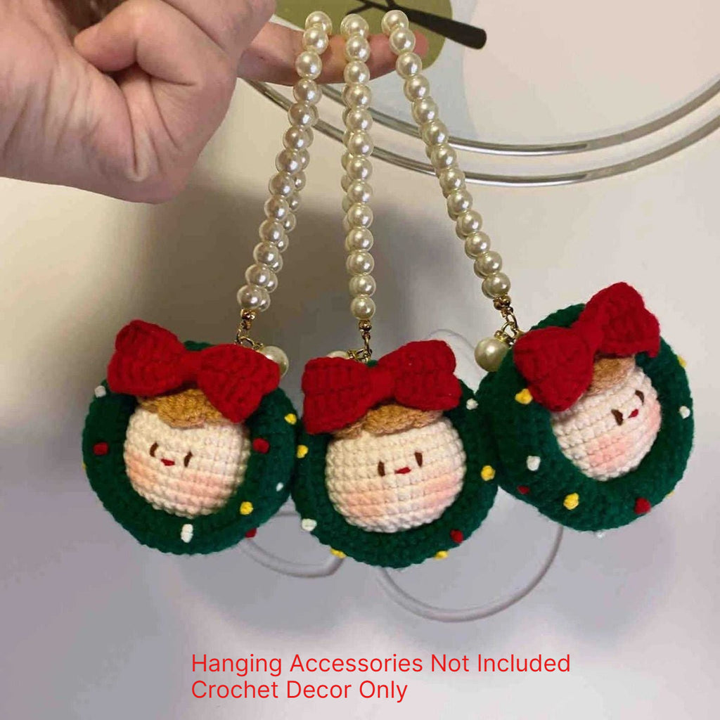 Crochet Christmas Figurine Hanging Decor DIY Ornament