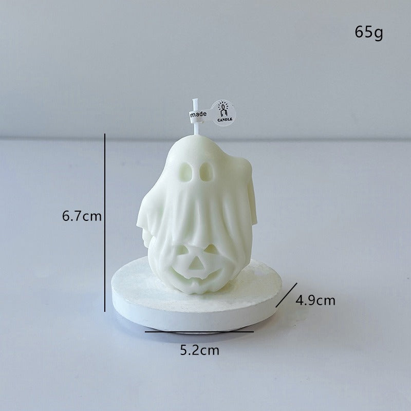 Cute Halloween Pumpkin Ghost Candle Holiday Home Decor