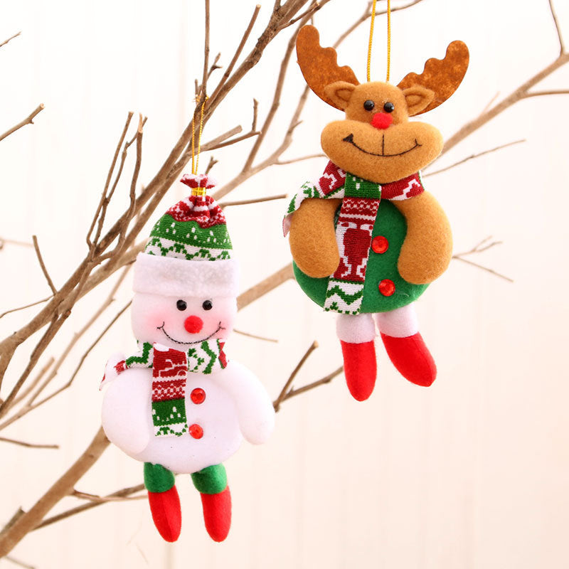 Cute Plush Christmas Hanging Ornament Character Collection