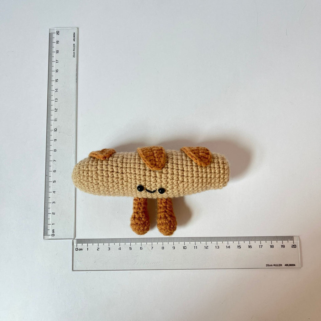 Crochet Bread Plush Keychain Cute Food Charm