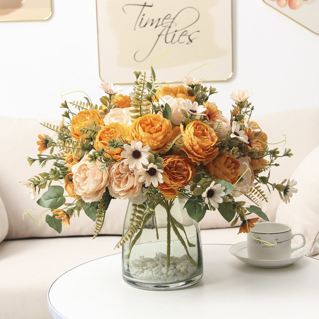 Valentines Premium Ranunculus Rose Bouquet Home Decor