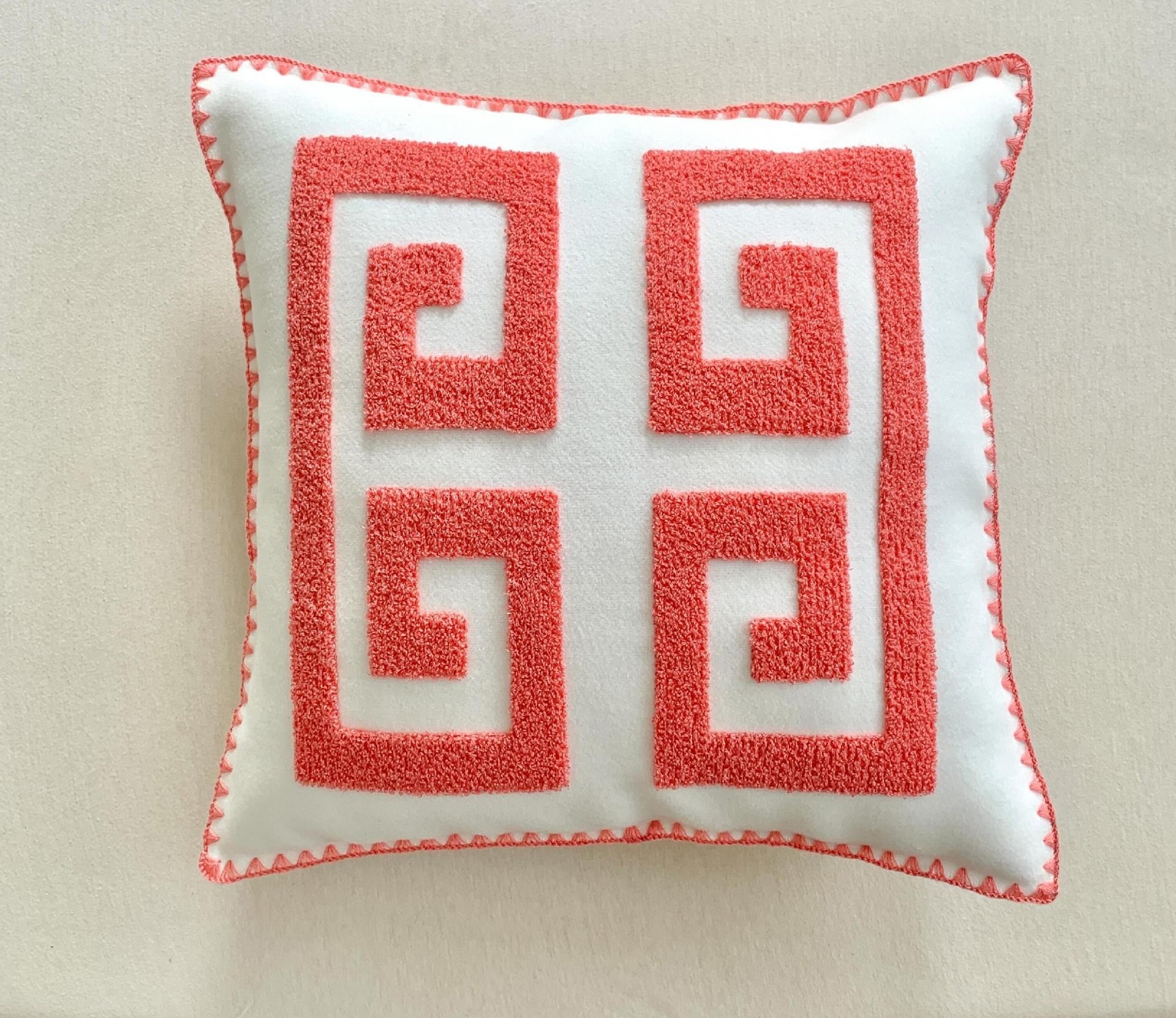 Valentine Embroidered Tufted Pillow Cover Shell Edge Decor