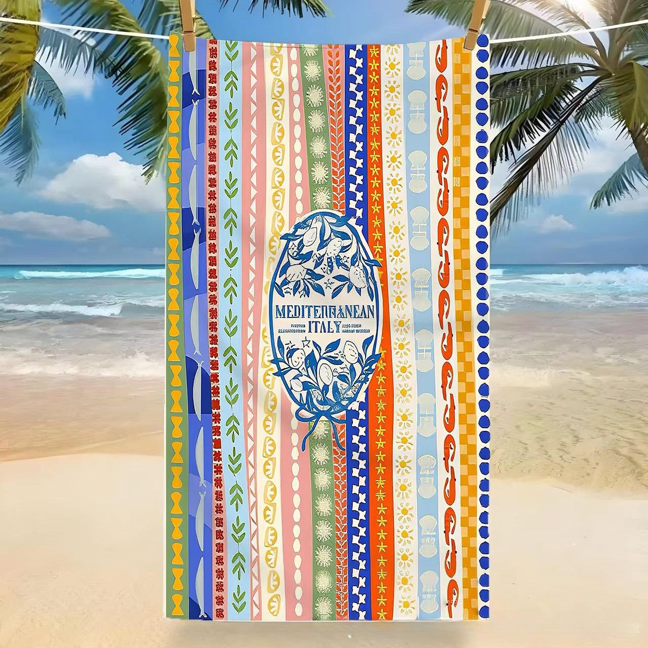 Microfiber Beach Towel Tropical Pool Travel Bath Towel