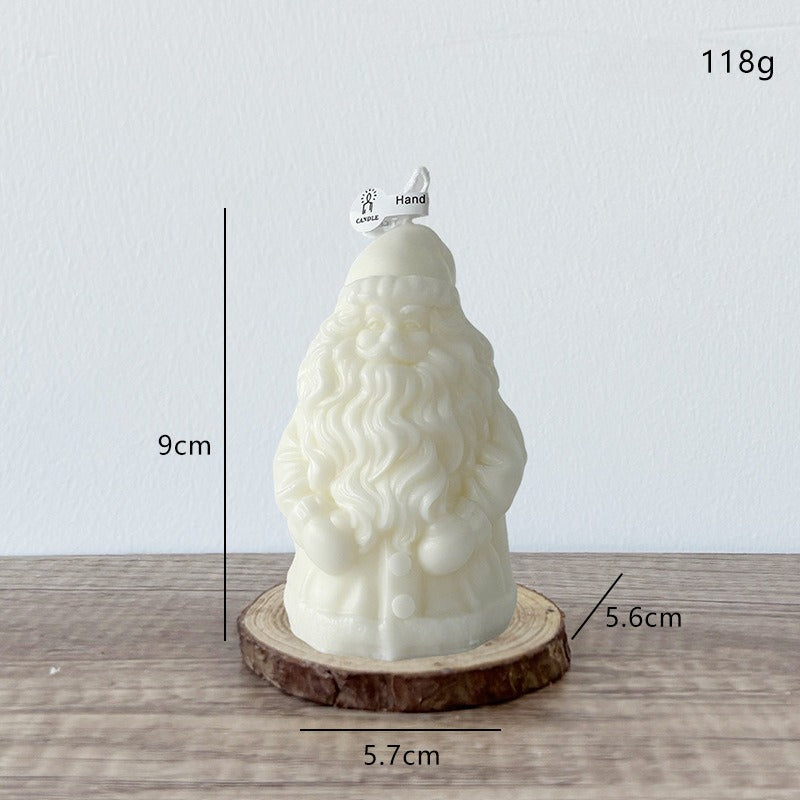 Christmas Santa Candle Holiday Decorative Candle for Home Decor