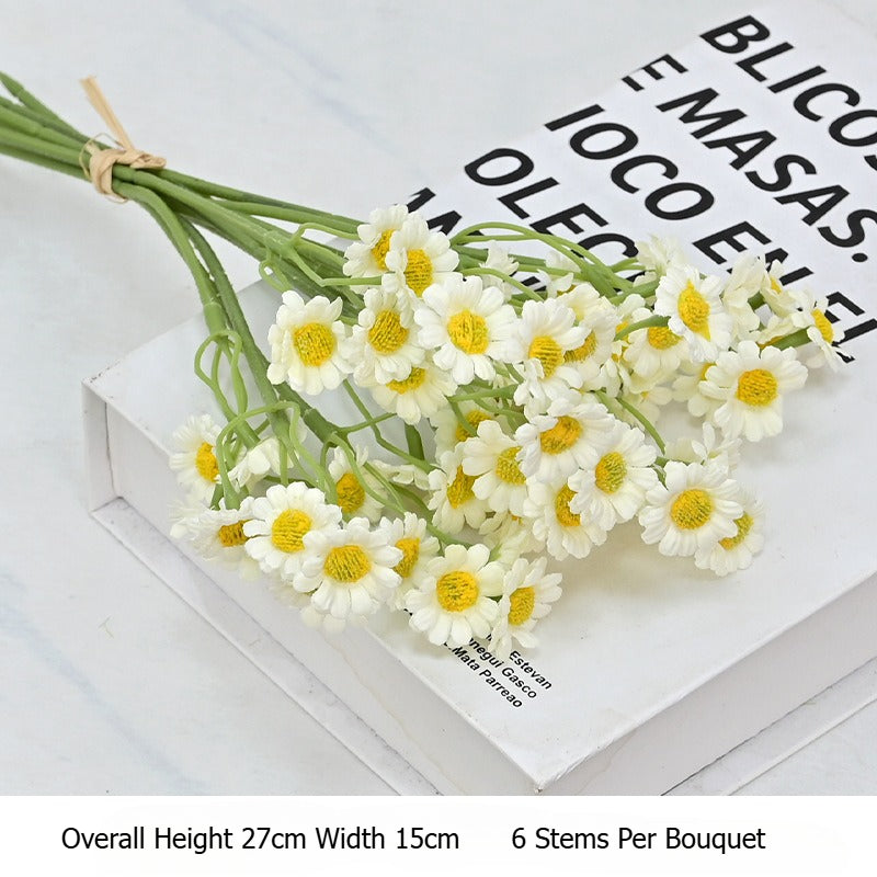 Artificial Daisy Flower Bouquet Faux Floral Home Wedding Decor