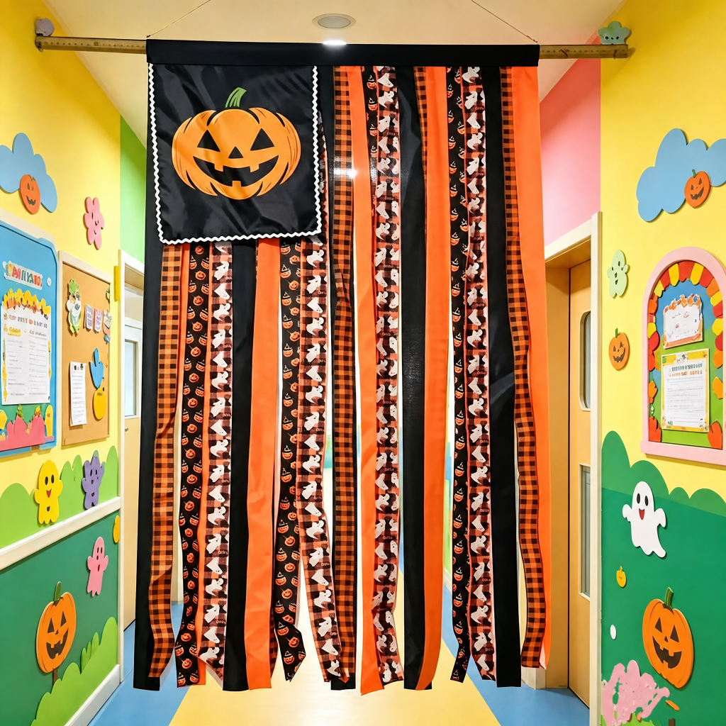 Halloween Pumpkin Flag Seasonal Outdoor Party Decor