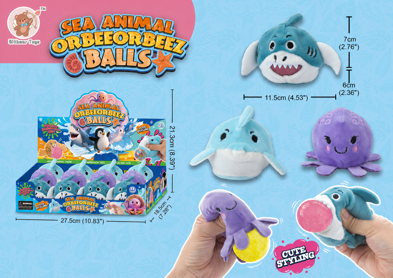 Squishy Stress Relief Ball Toy Cute Animal Monster Squeeze