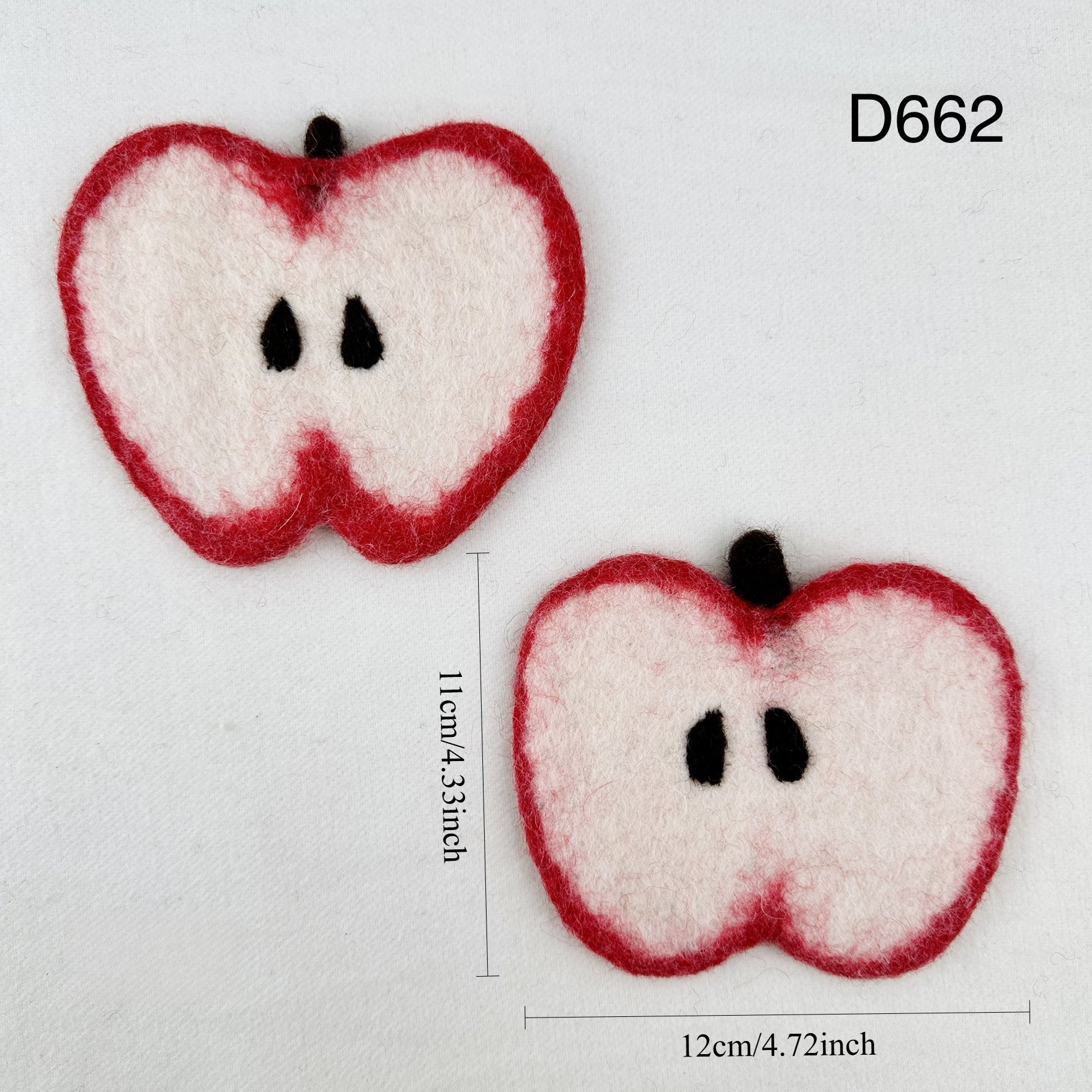 Handmade Wool Felt Fruit Coaster Colorful Food Drink Mat