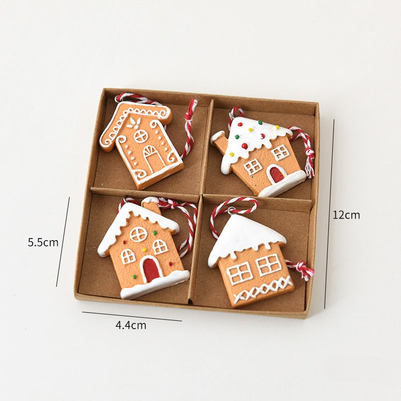Christmas Resin Cookie Ornaments Holiday Tree Hanging Decor