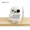 Crochet Ghost Plush Halloween Tabletop Figurine Decor
