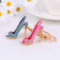 Rhinestone High Heel Shoe Keychain Bag Charm Gift