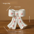 Ceramic Bow Vase Decorative Flower Vase Home Accent