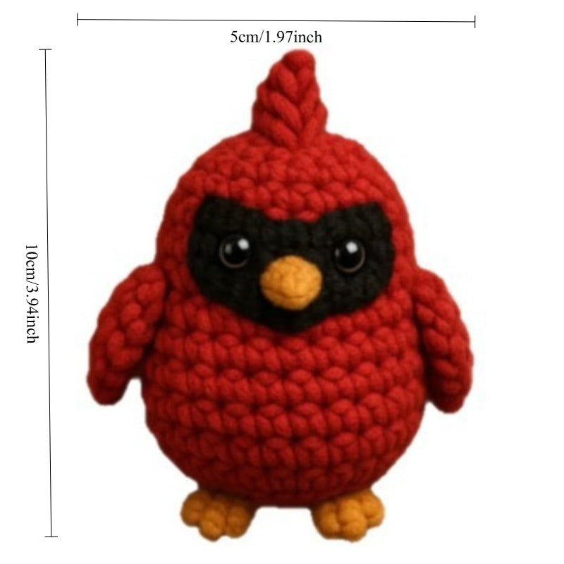 Emotional Support Crochet Cardinal Handmade Comfort Gift