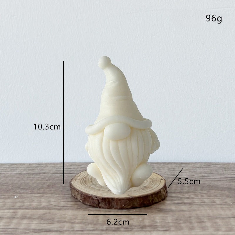 Christmas Santa Candle Holiday Decorative Candle for Home Decor