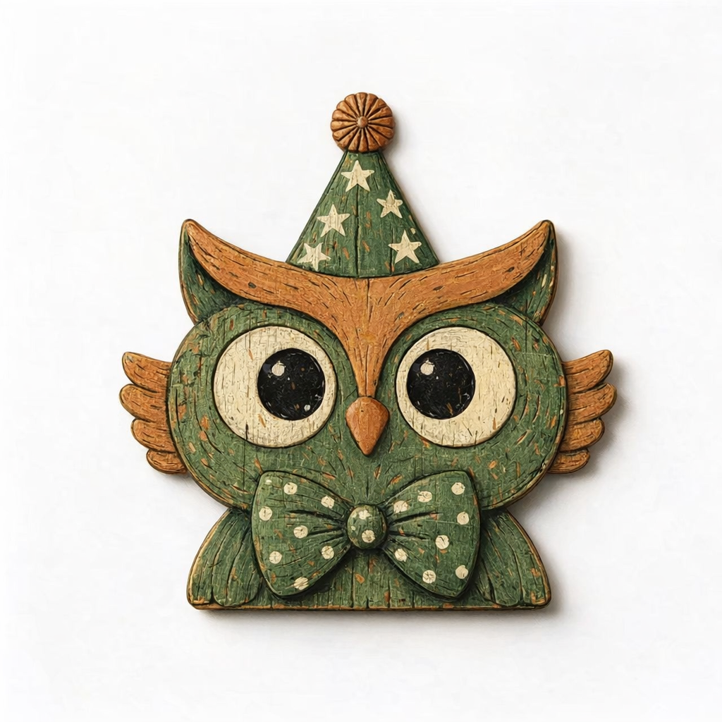 Vintage Halloween Wooden Character Tabletop Decor
