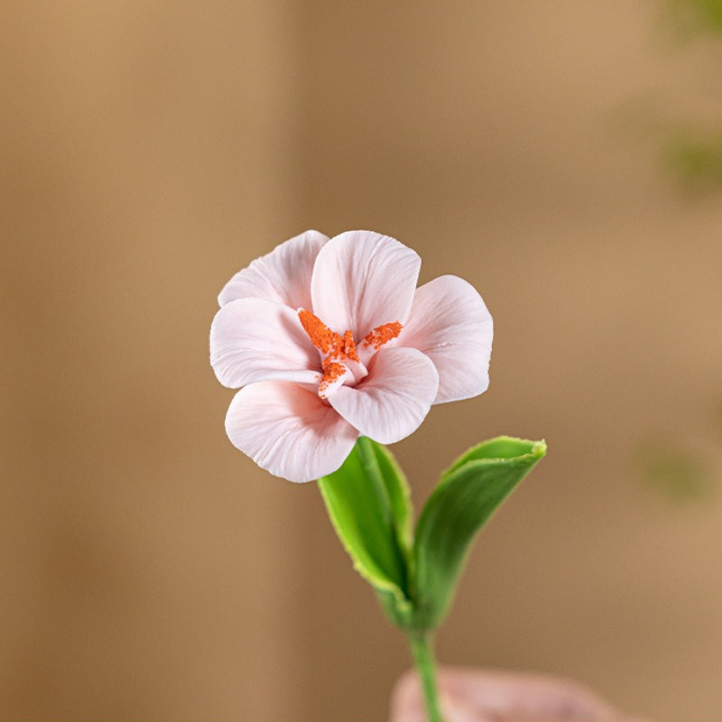 Smiling Ceramic Tulip Flower Stem Home Decor