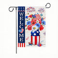 Fourth of July Patriotic Garden Flag USA Welcome Decor
