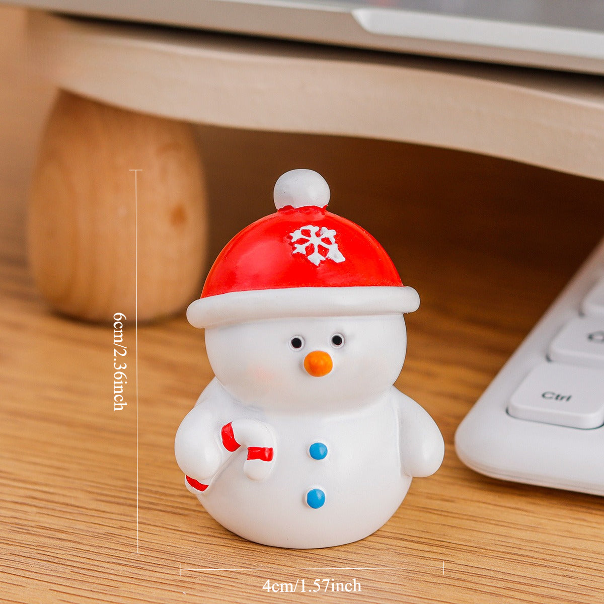Resin Christmas Miniature Figurines Holiday Tabletop Decor