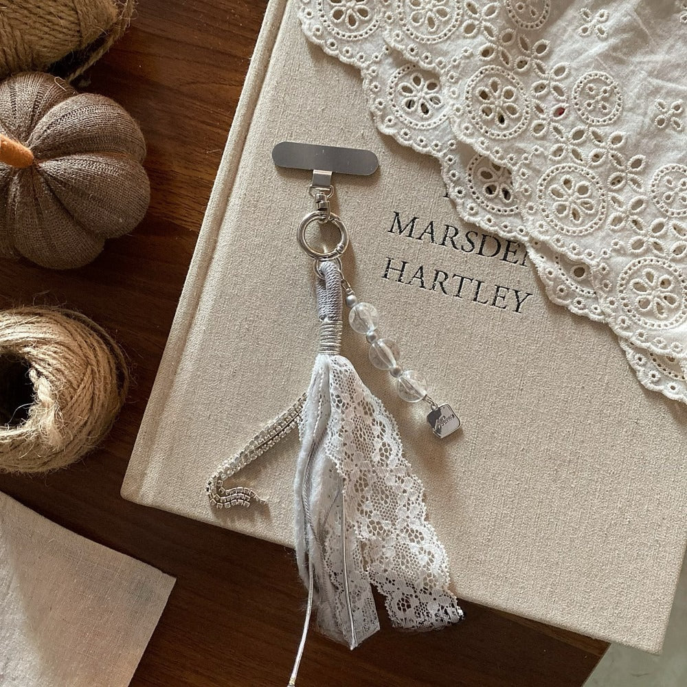 Beaded Phone Charm Strap Pearl Chain Bag Accessory