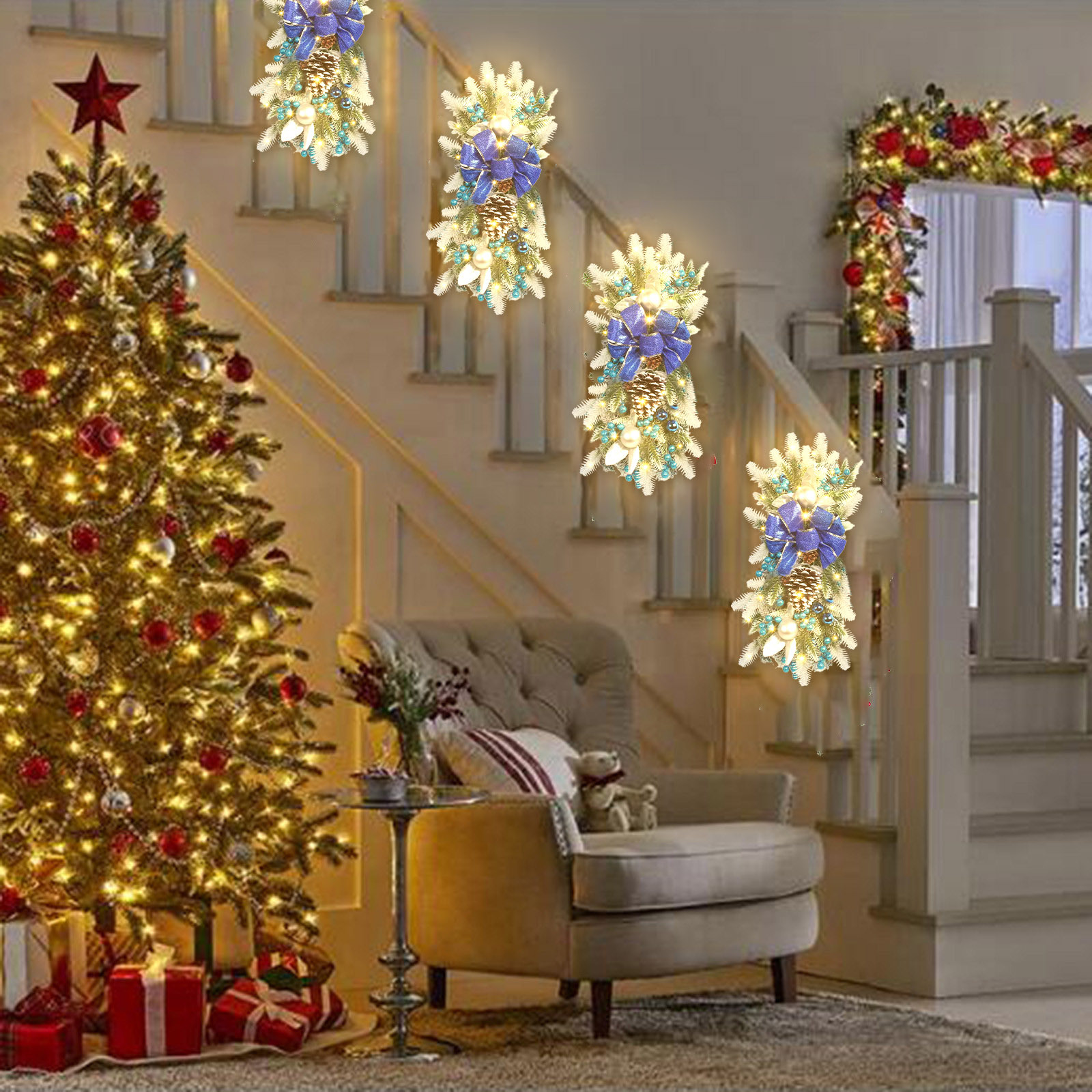 Holiday Decor Wreath Hanging Decoration for Home