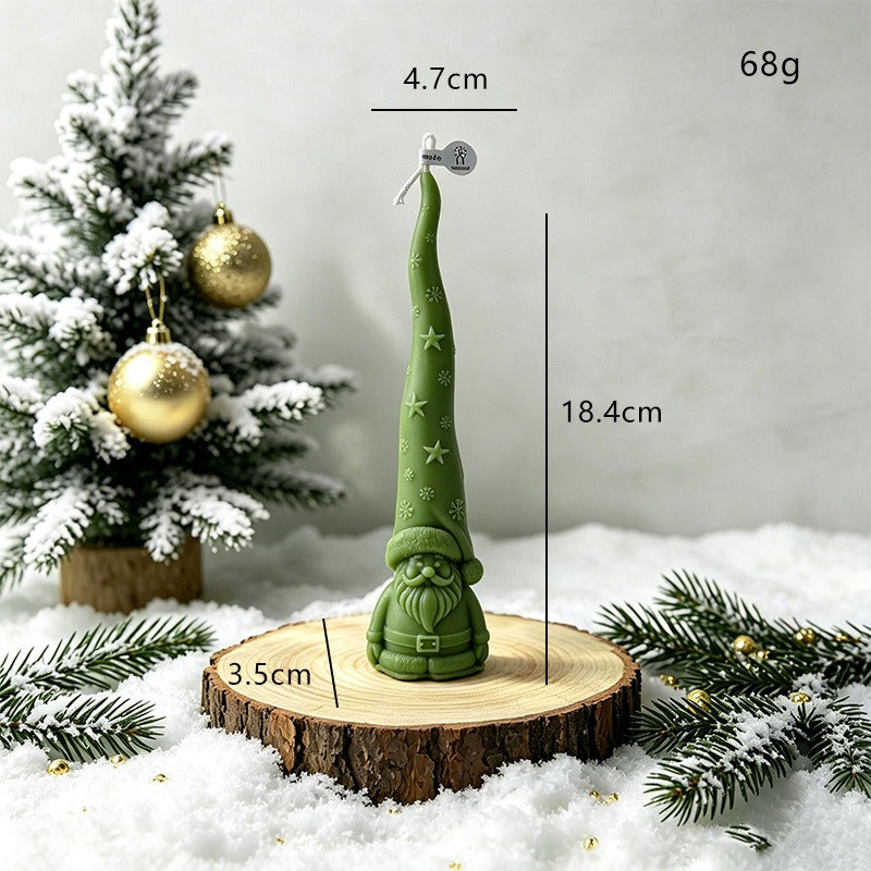 Christmas Santa Hat Candle Holiday Decorative Candle for Home Decor