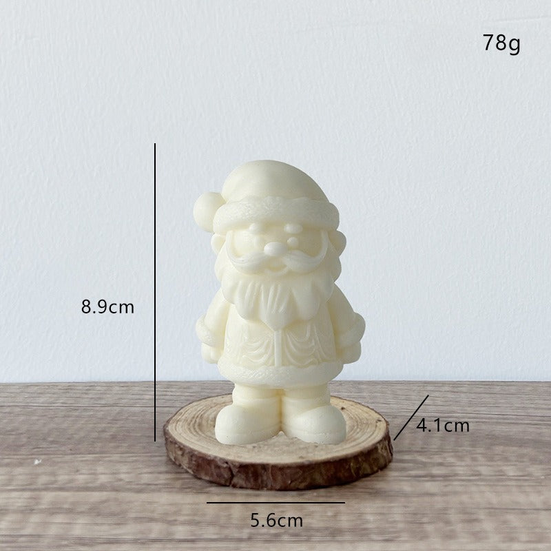 Christmas Santa Candle Holiday Decorative Candle for Home Decor