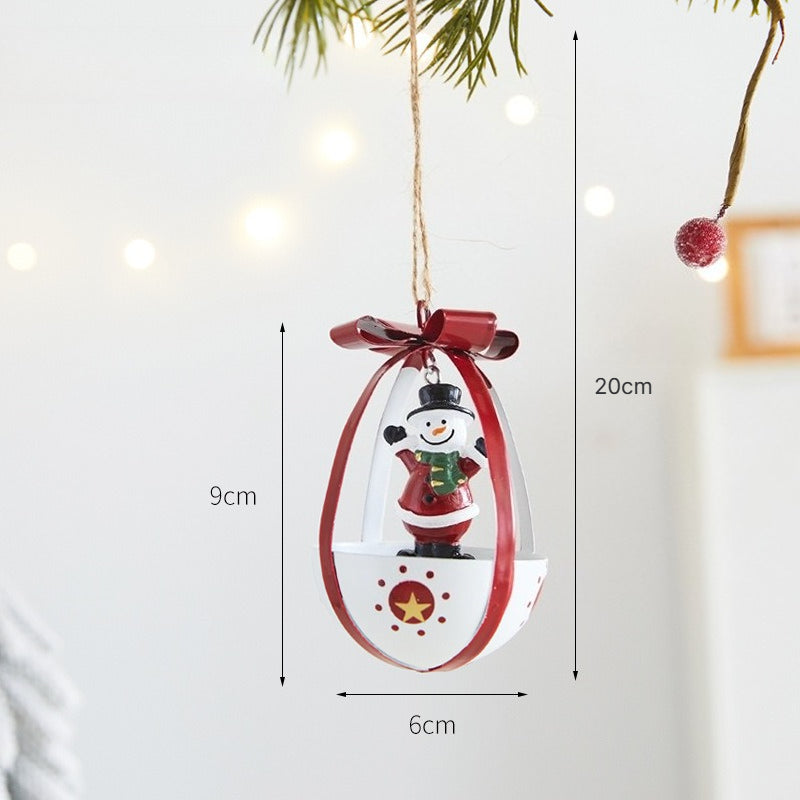 Christmas Metal Hanging Decorations Santa Snowman Reindeer