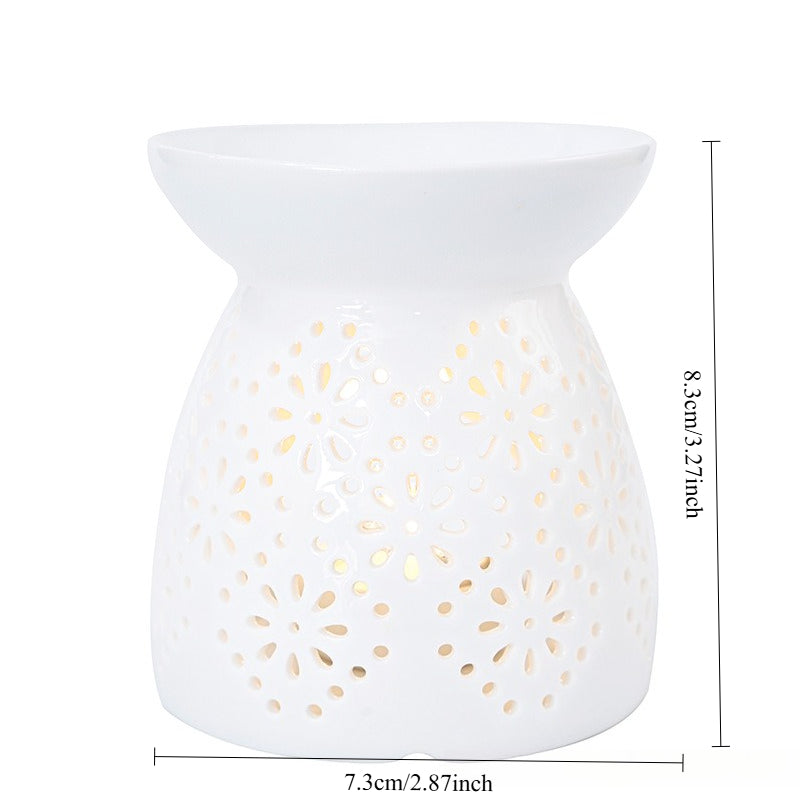 Ceramic Essential Oil Burner Aromatherapy Wax Melt Warmer
