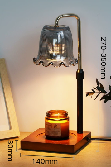 Valentine’s Day Wood Base Wax Melt Warmer Lamp Dimmable